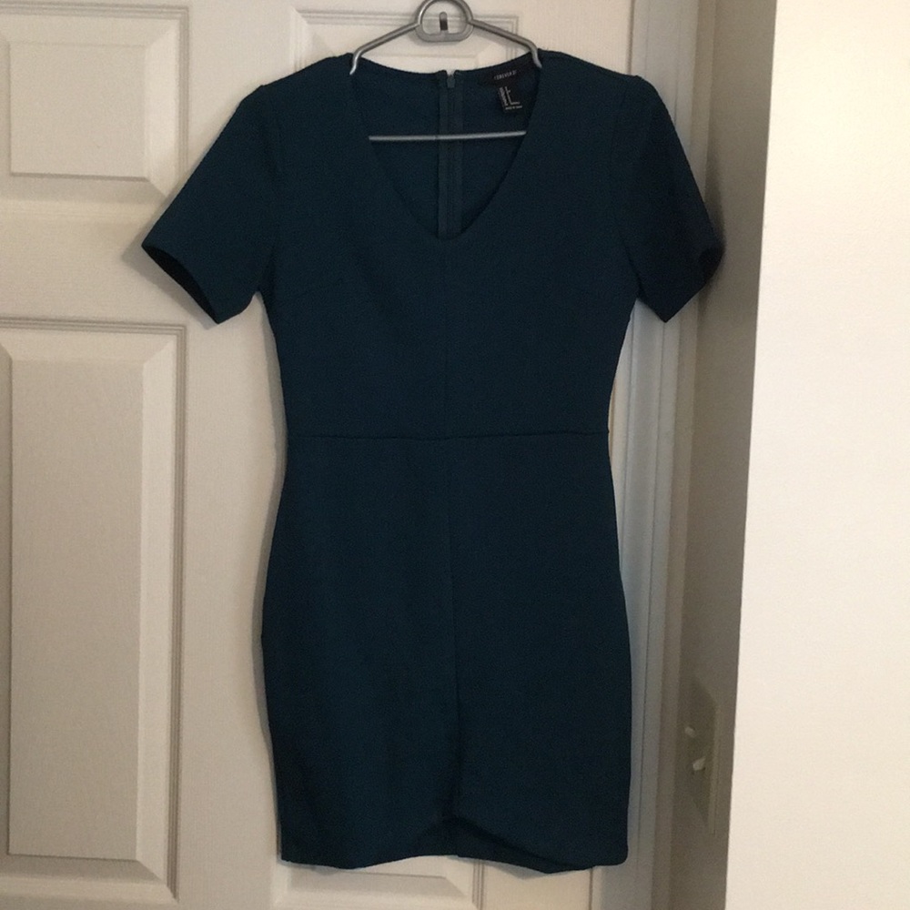 Forest Green Formal Mini Dress